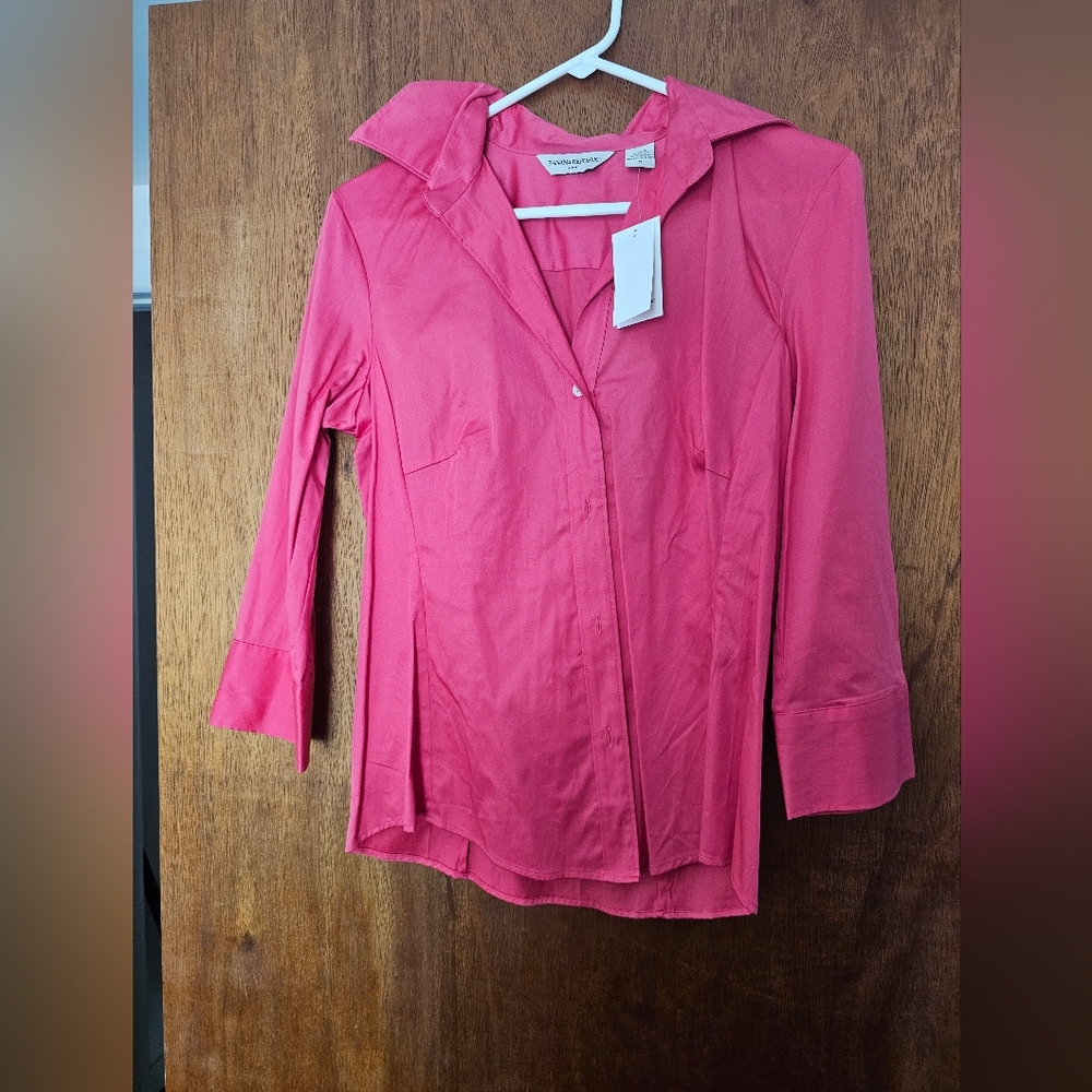 Women's Pink Button-Up Shirt